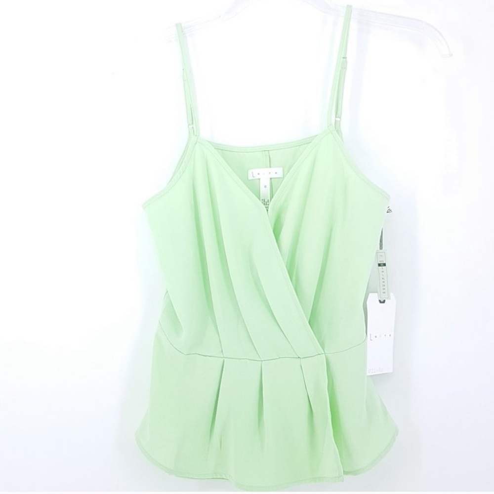 LEITH V-Neck Peplum Top